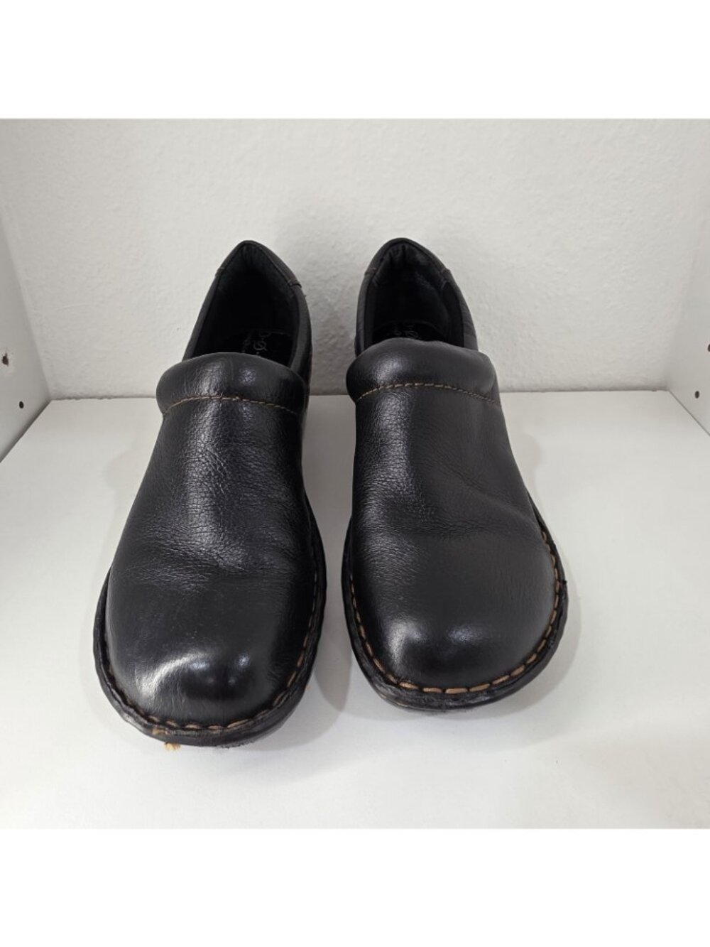 Born Concept PEGGY Clogs Comfort Nurse Server Black Leather Shoes 8.5 M - Picture 6 of 9